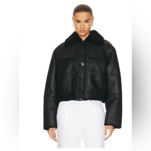 LOULOU DE SAISON Studio Black Leather Jacket